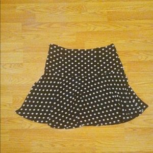 Polka dot mini skirt